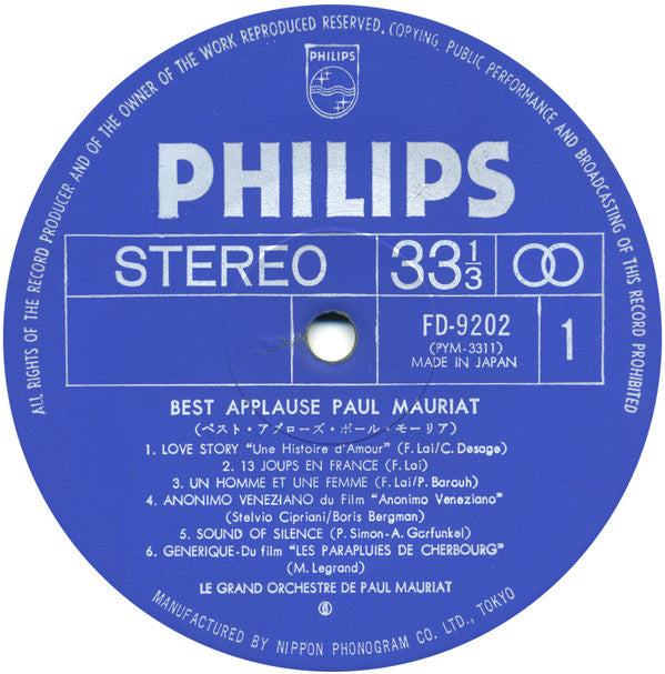 Best Applause Paul Mauriat
