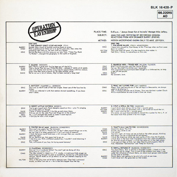 Release: Animalisms-Vinyl-Germany-None-66.22015 AO, BLK 16428-P-1806673