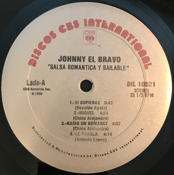 Release: El Bravisimo - Salsa Romántica Y Bailable-Vinyl-US-1988-DIL-10521-5987532