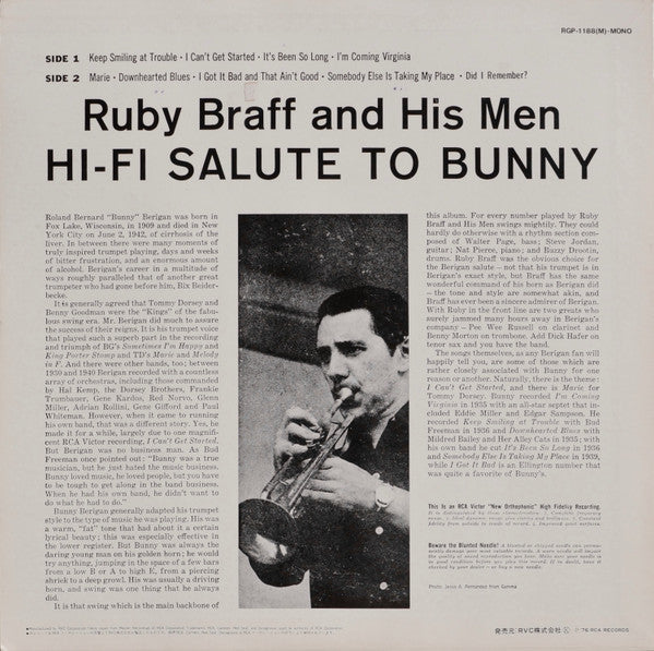 Release: Hi-Fi Salute To Bunny-Vinyl-Japan-1976-RGP-1188(M)-8792519