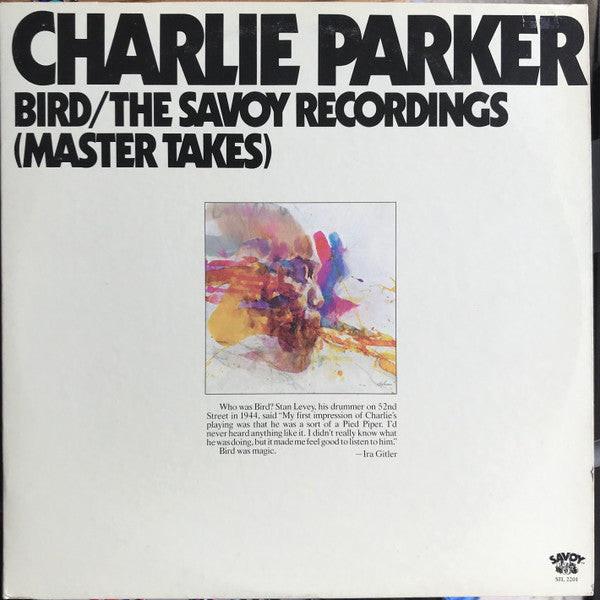 Release: Bird / The Savoy Recordings (Master Takes)-Vinyl-US-None-SJL 2201, 2201-1252263