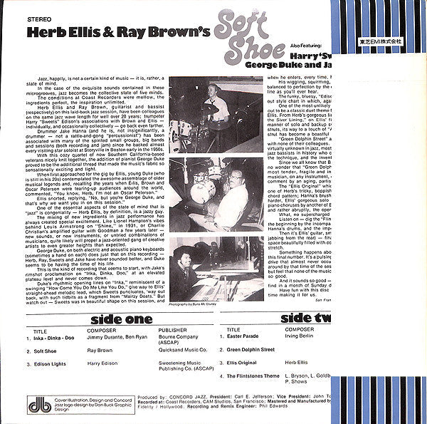 Release: Herb Ellis & Ray Brown's Soft Shoe-Vinyl-Japan-1975-ICJ-80042-7154426