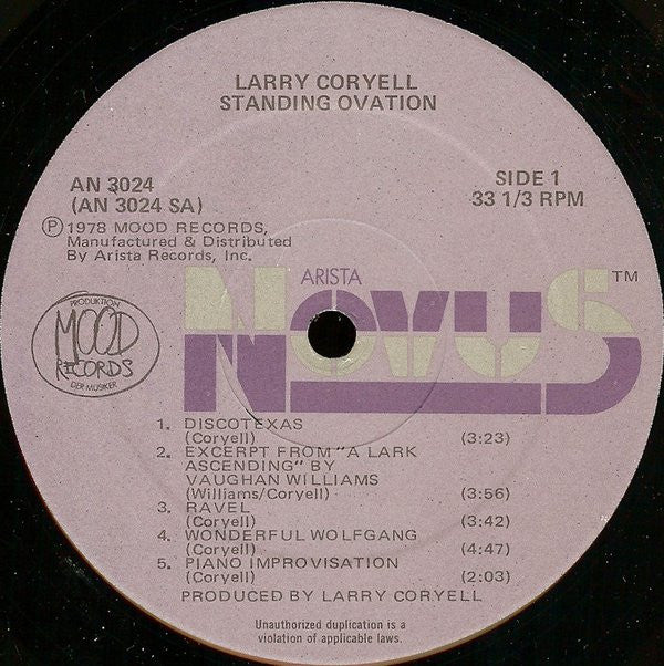 Release: Standing Ovation - Solo-Vinyl-US-1981-AN 3024-4309915