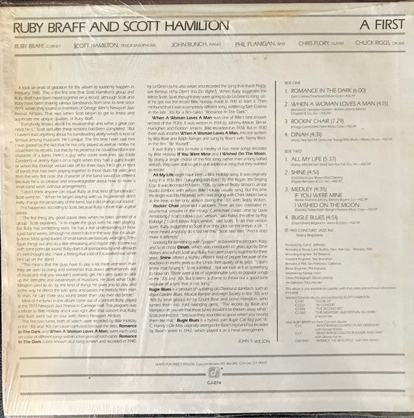 Release: A First-Vinyl-US-1985-CJ-274-7554528