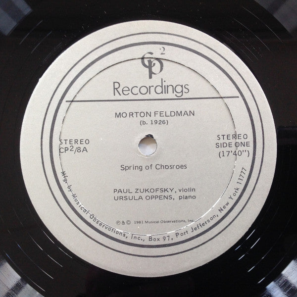 Spring Of Chosroes / Sonata For Violin And Piano