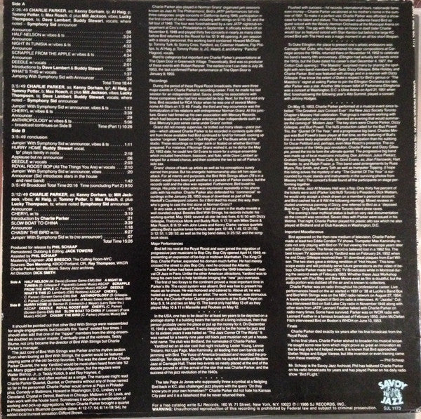 Master Release: Bird At The Roost: The Savoy Years Volume Three by Charlie Parker