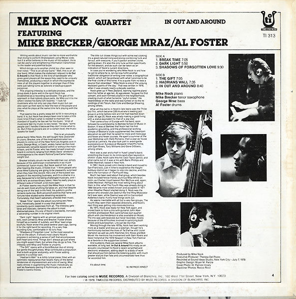 Release: In Out And Around-Vinyl-US-1979-TI 313-4405000