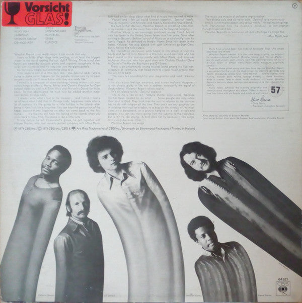 Release: Weather Report-Vinyl-Europe-None-CBS 64521, 64521-2351867