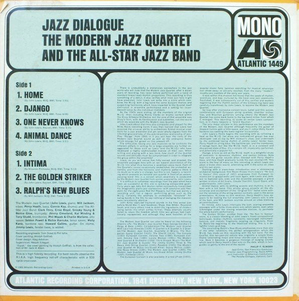 Release: Jazz Dialogue-Vinyl-US-1966-1449-3427042
