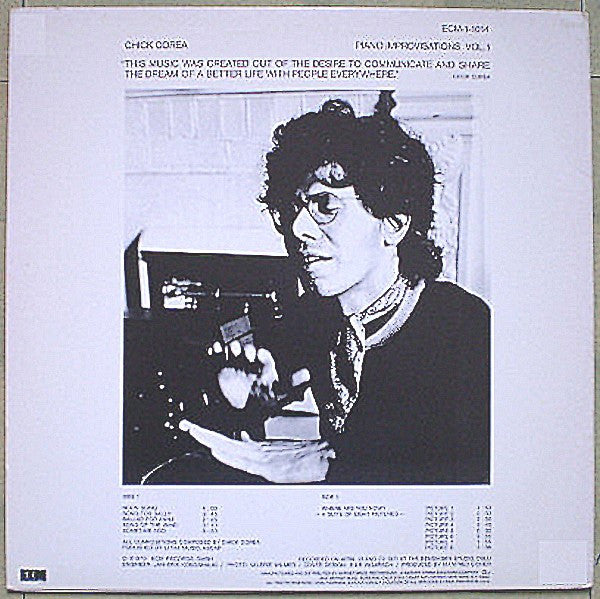 Release: Piano Improvisations Vol. 1-Vinyl-US-1971-ECM 1-1014-7685347