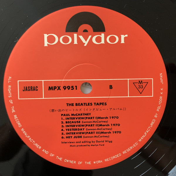 The Beatles Tapes From The David Wigg Interviews