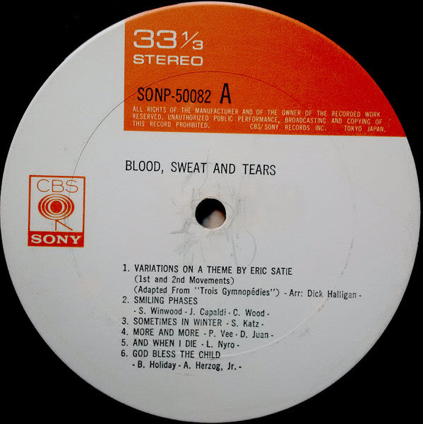 Blood, Sweat And Tears