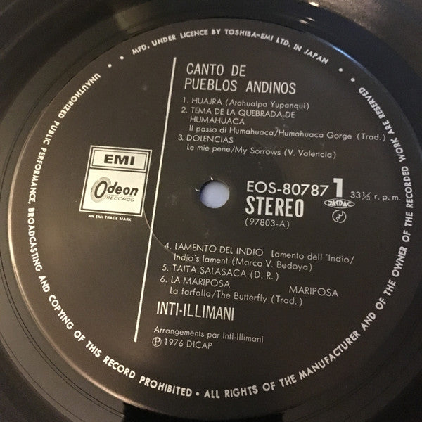 Master Release: Inti-Illimani 3 - Canto De Pueblos Andinos by Inti Illimani