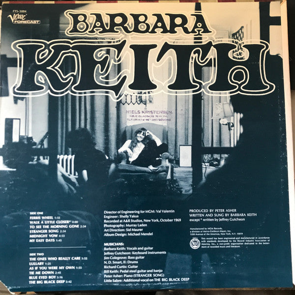 Release: Barbara Keith-Vinyl-US-1970-FTS-3084-3729222