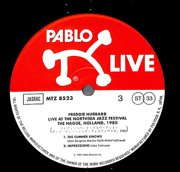 Live At The Northsea Jazz Festival, The Hague, Holland, 1980