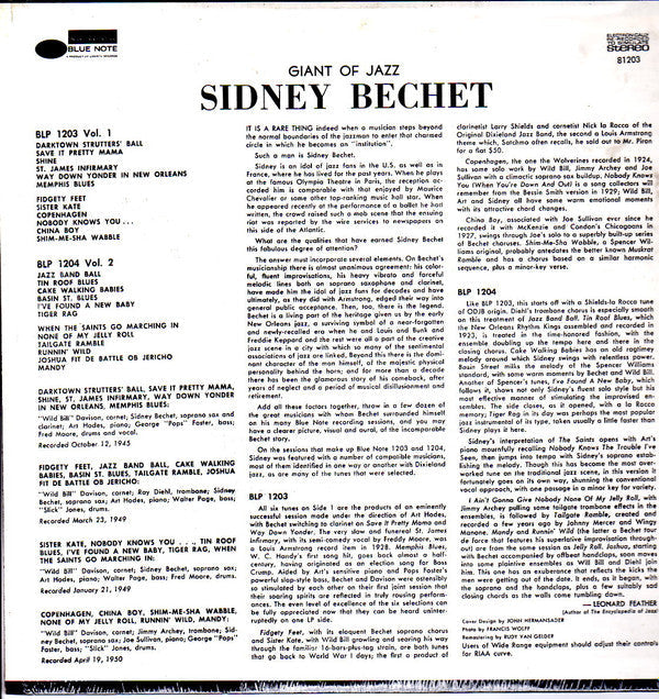 Master Release: Giant Of Jazz (Volume 1) by Sidney Bechet