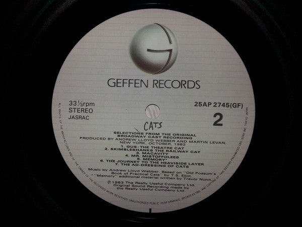 "Cats" (Selections From The Original Broadway Cast Recording)