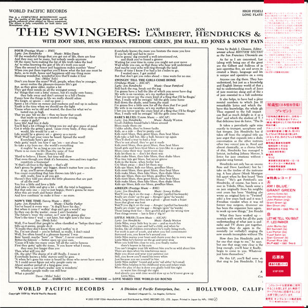Master Release: The Swingers! by Lambert, Hendricks & Ross