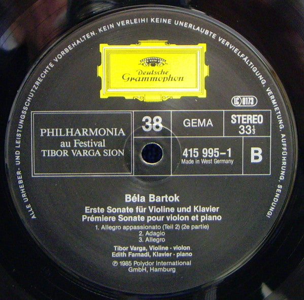 Sonate Pour Violon Seul / 1. Sonate Pour Violon Et Piano