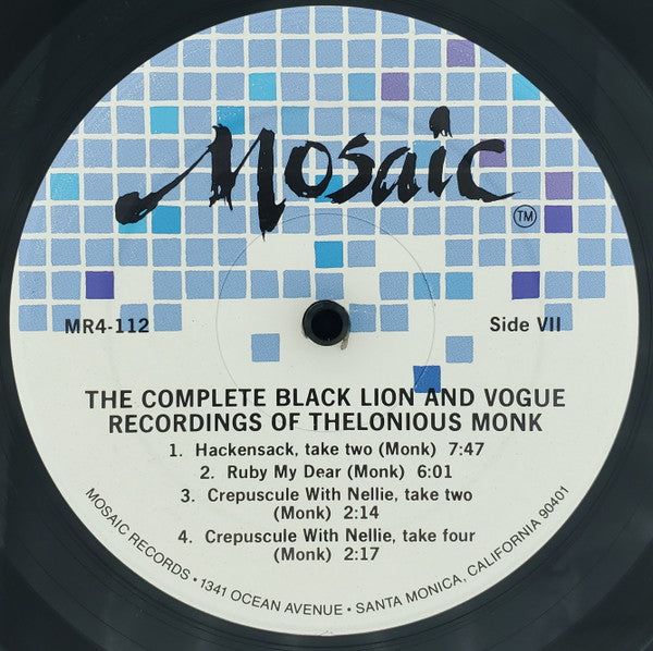 The Complete Black Lion And Vogue Recordings Of Thelonious Monk