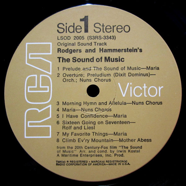 The Sound Of Music (An Original Soundtrack Recording)