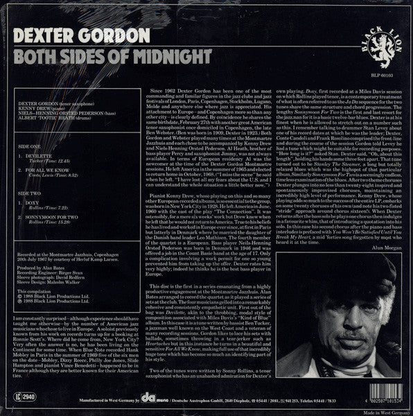 Master Release: Both Sides Of Midnight by Dexter Gordon