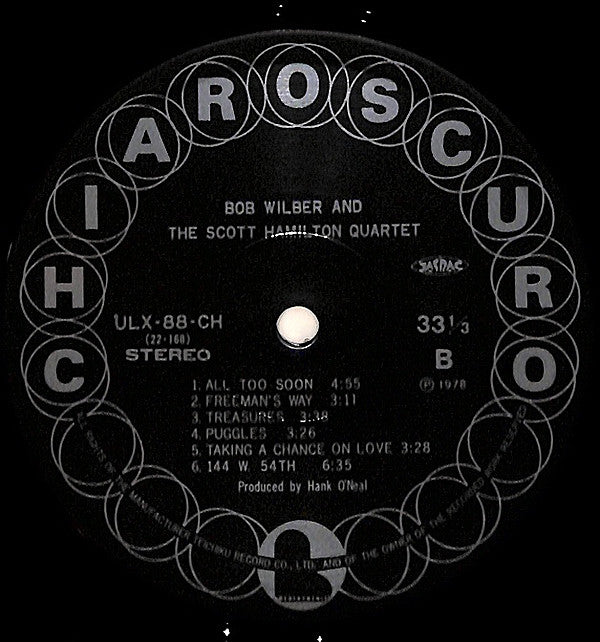 Bob Wilber And The Scott Hamilton Quartet