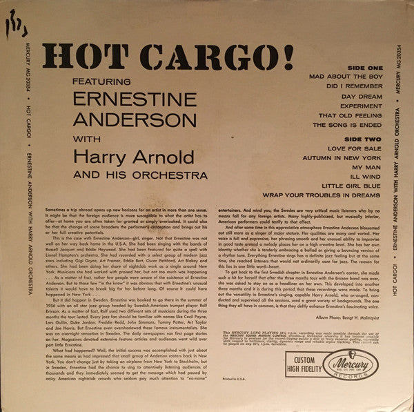 Release: Hot Cargo-Vinyl-US-1958-MG 20354-3371595