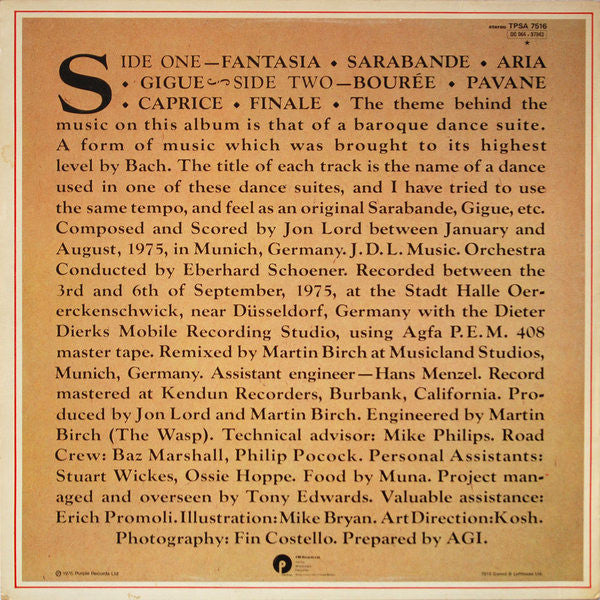 Release: Sarabande-Vinyl-UK-1976-TPSA 7516, 0C 064 ◦ 97943-2022115