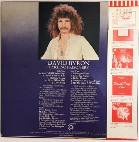Master Release: Take No Prisoners by David Byron