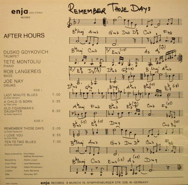 Release: Ten To Two Blues-Vinyl-Germany-None-2020-6230088