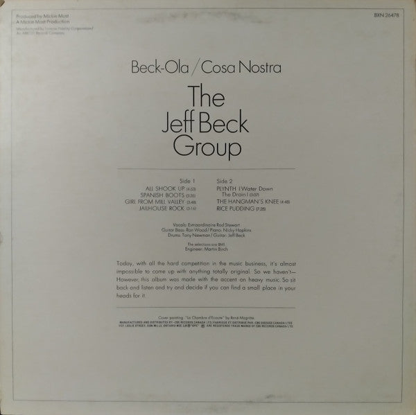 Release: Beck-Ola-Vinyl-Canada-1978-BXN 26478-6368579