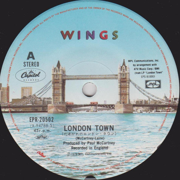 Release: London Town-Vinyl-Japan-1978-EPR-20502, EPR-20502-8093983