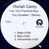 Mariah Carey - Say Somethin' (Remix) (Vinyl, Single, 12