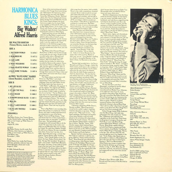 Release: Harmonica Blues Kings-Vinyl-US-1986-PL-12-3709001