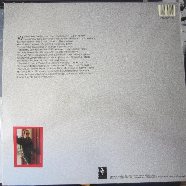 Release: Live! Alone In America-Vinyl-UK-1989-FIEND 141-2508870