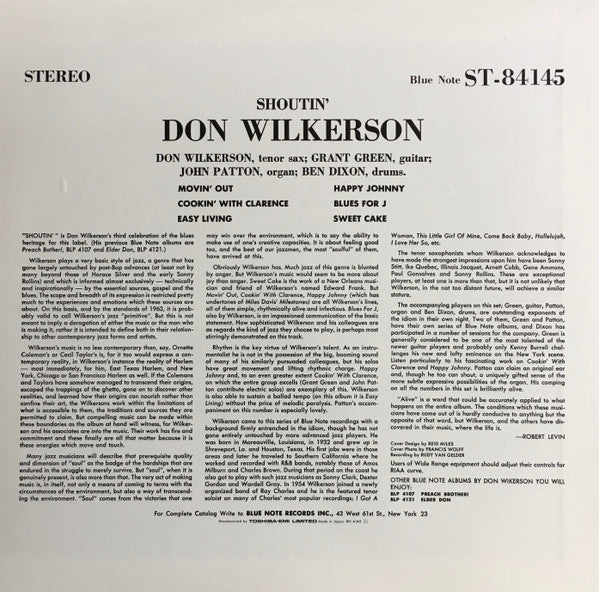 Master Release: Shoutin' by Don Wilkerson