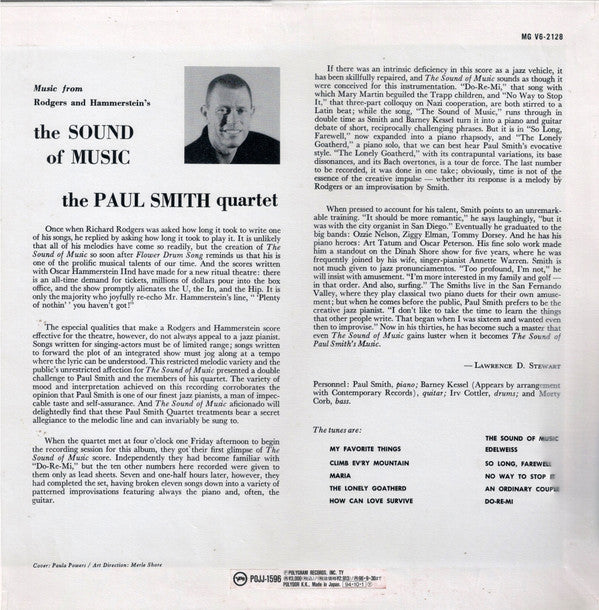 Master Release: The Sound Of Music by Paul Smith Quartet