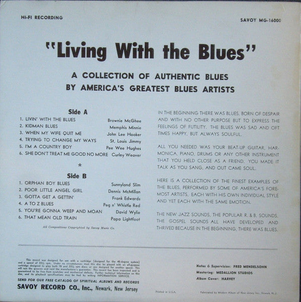 Master Release: Living With The Blues by Various