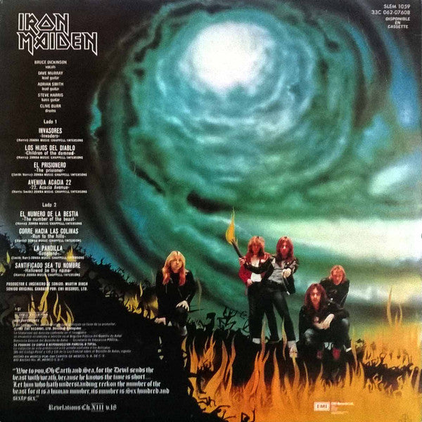 Release: The Number Of The Beast-Vinyl-Mexico-1983-SLEM 1059, SLEM-1059, 33C 062-07608, 33C 062 - 07608-9225940