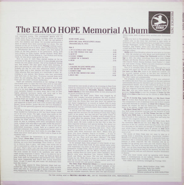 The Elmo Hope Memorial Album