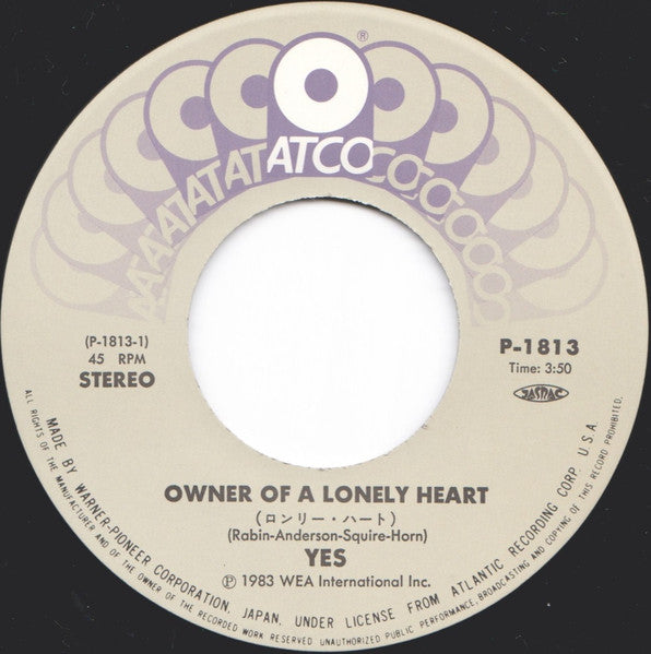 Owner Of A Lonely Heart = ロンリー・ハート
