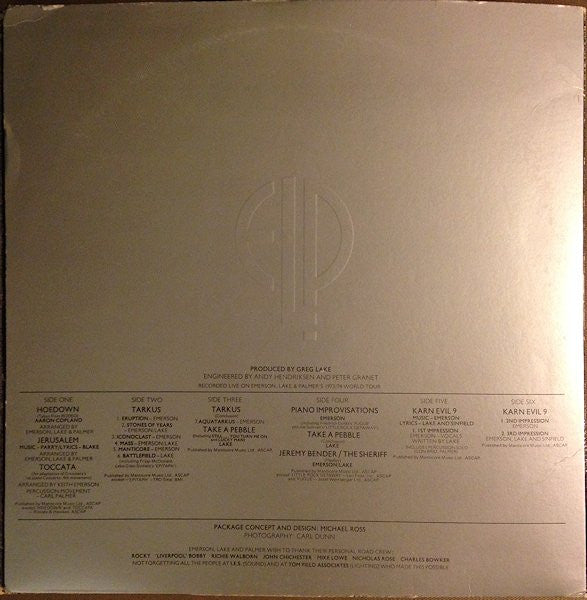 Release: Welcome Back My Friends To The Show That Never Ends - Ladies And Gentlemen-Vinyl-US-1974-MC 3-200-6296670