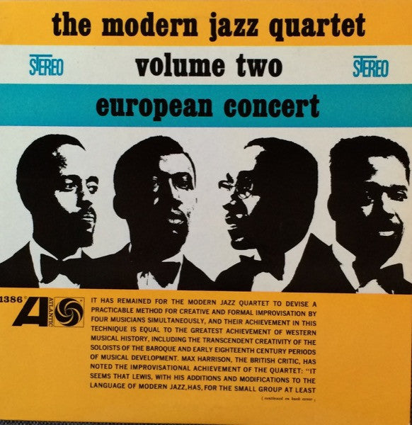 Release: European Concert: Volume Two-Vinyl-US-None-1386, SD 1386-6598876