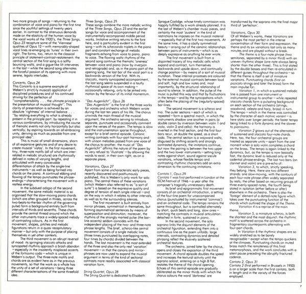 The Complete Works Of Anton Webern, Volume 1 (Op. 1-31)