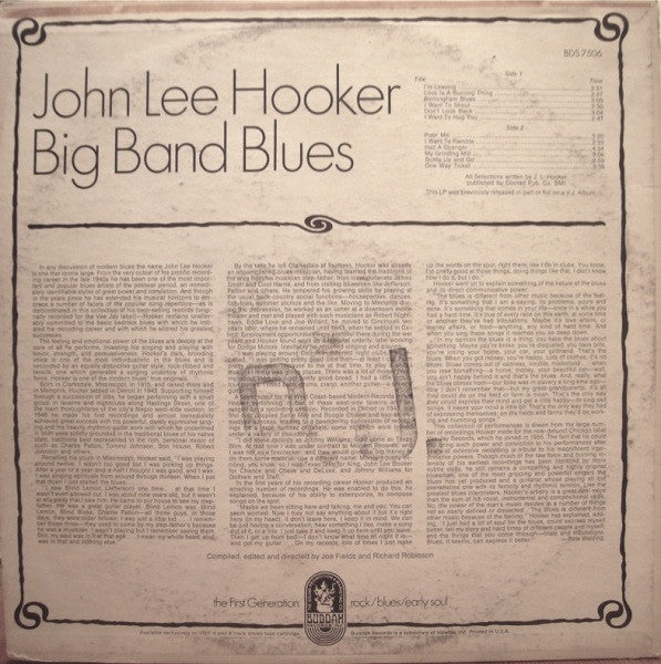 Master Release: On Campus by John Lee Hooker