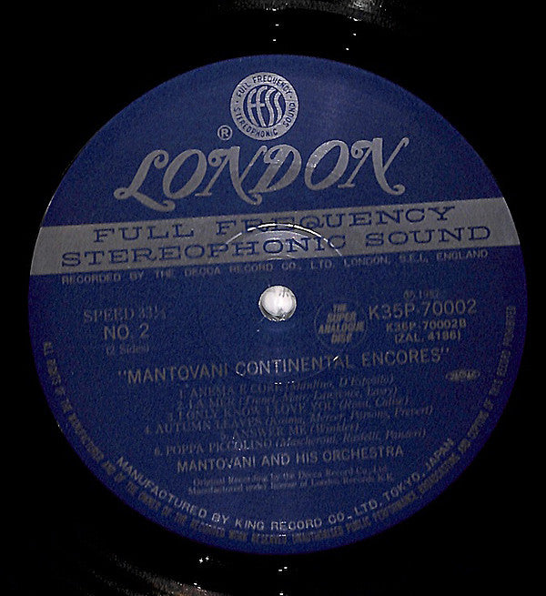 Mantovani Continental Encores