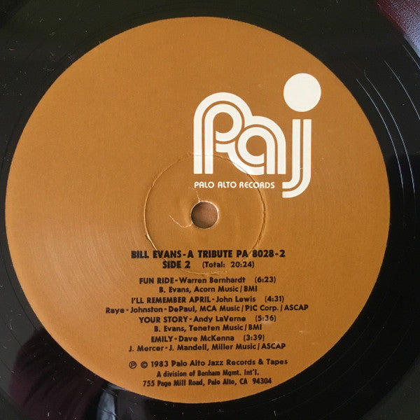 Bill Evans ~ A Tribute