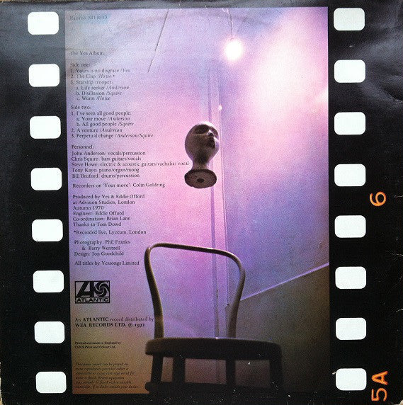 Release: The Yes Album-Vinyl-UK-None-K40106, K 40106-9646812
