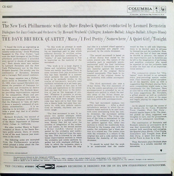 Music From "West Side Story" And Other Works